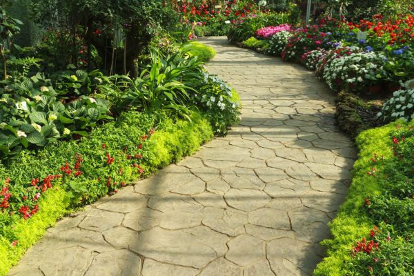 Stone Pathway Repair in Arlington