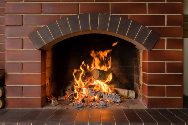 Brick Hearth Installation in Arlington