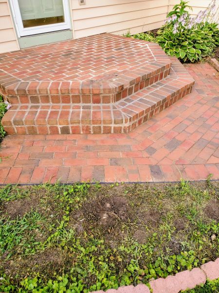 Brick Stoop Repair in Arlington